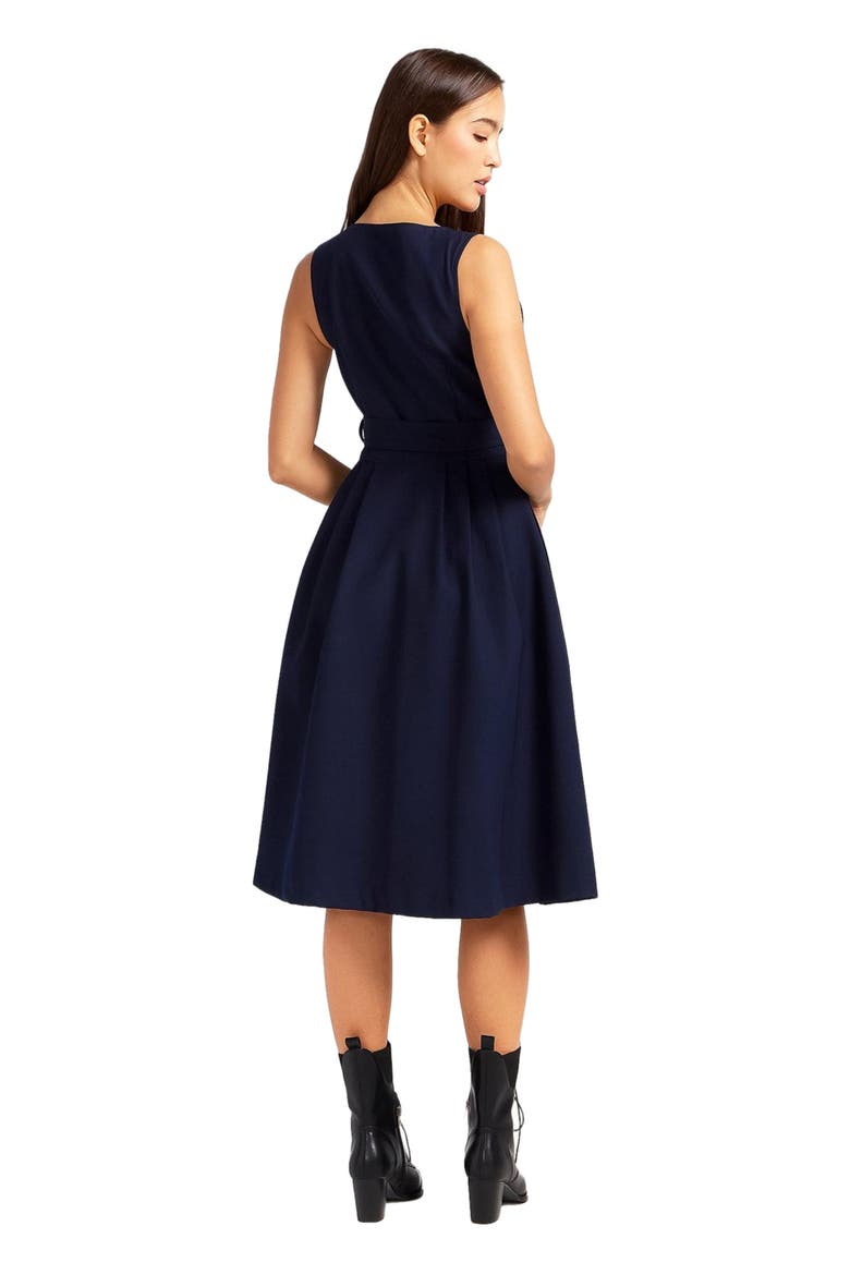 Miss Independence Midi Dress, Alternate, color, Navy
