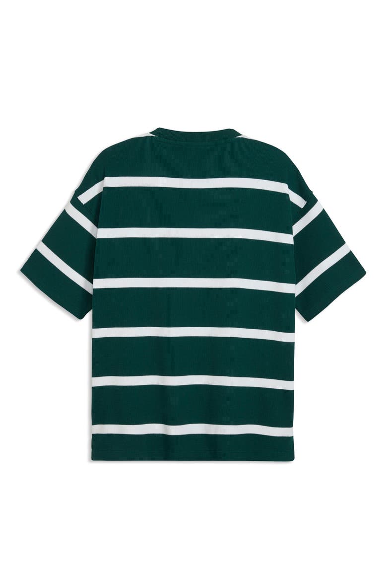 Select Essentials Waffle Knit T-Shirt, Alternate, color, DARK MYRTLE
