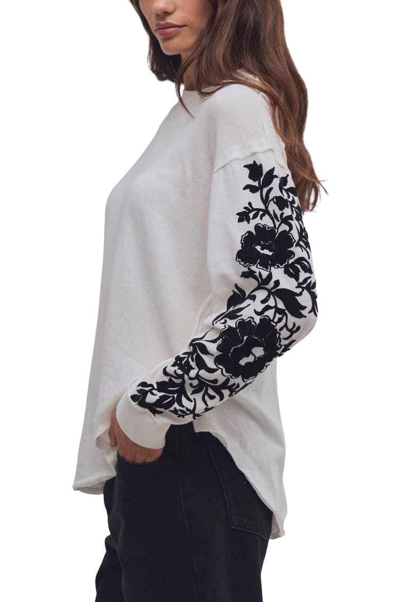 Flora Graphic Long Sleeve T-Shirt, Alternate, color, DUST COMBO