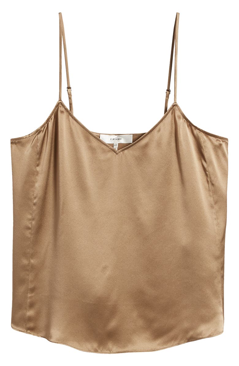 FRAME Silk Camisole, Alternate, color, Earth