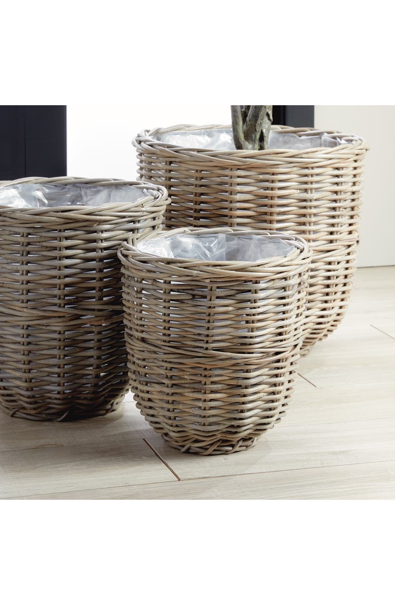 Napa Home & Garden Arlette Basket Planters Set of 3, Alternate, color, Brown