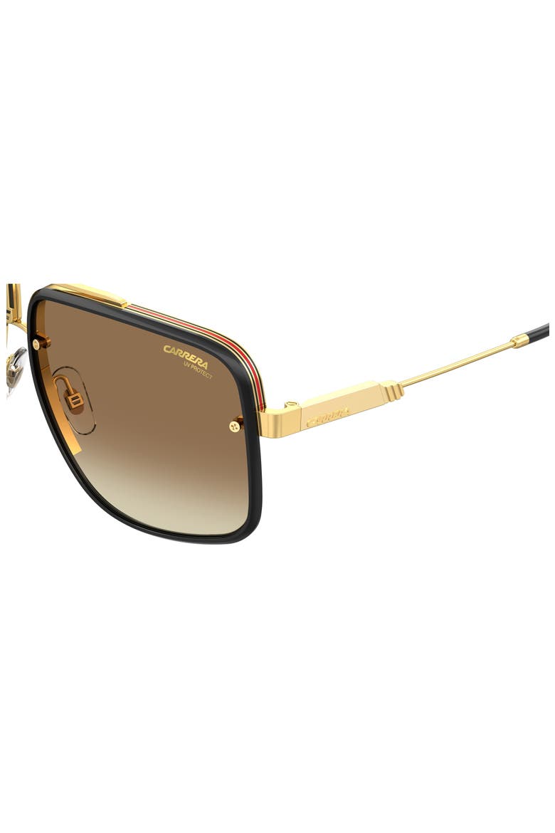 Glory II 59mm Aviator Sunglasses, Alternate, color, GOLD/ GREEN GRADIENT