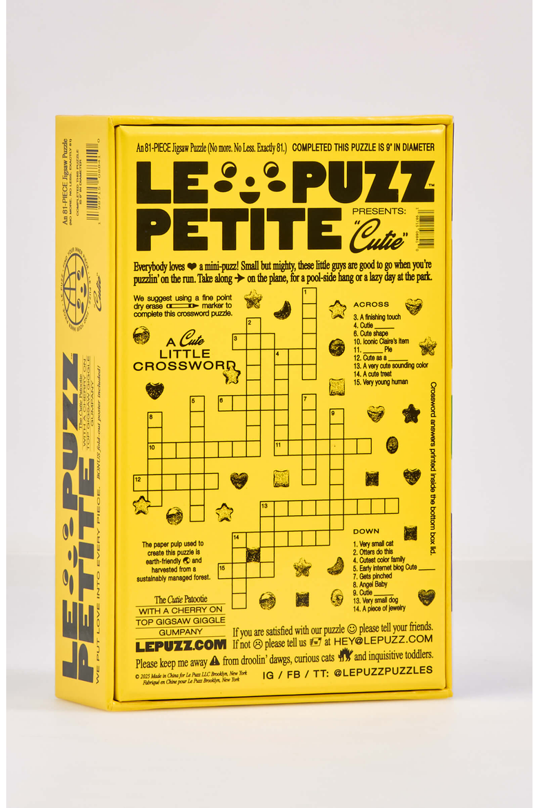 Cutie 81 Piece Mini Jigsaw Puzzle, Alternate, color, None