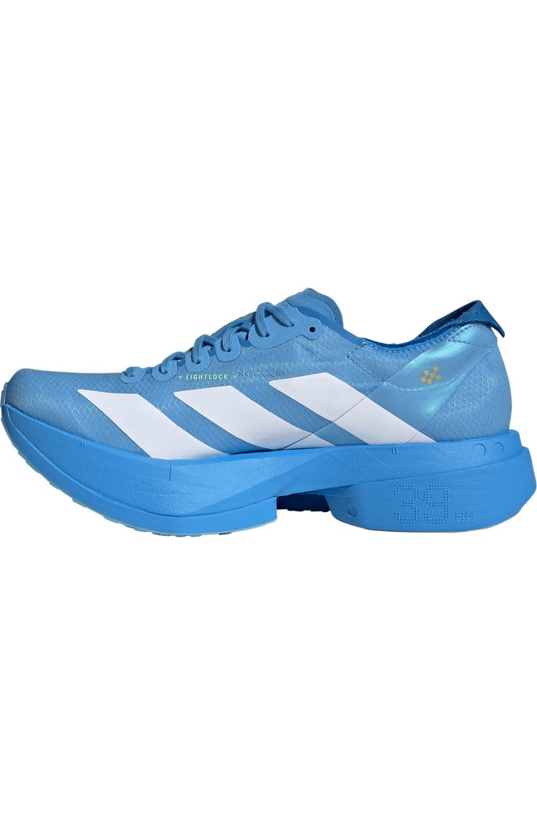 adidas Adizero Adios Pro 4 Racing Shoe, Alternate, color, White/ White/ Lime Burst