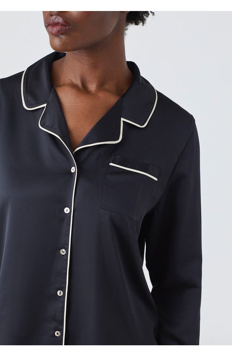 CUUP The Pajama Set Recycled Satin, Alternate, color, Black