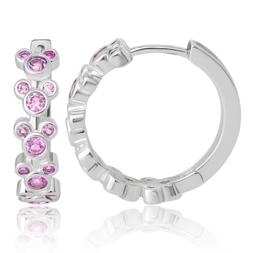 Disney Mickey Mouse Endless Hoop Earrings In Metallic