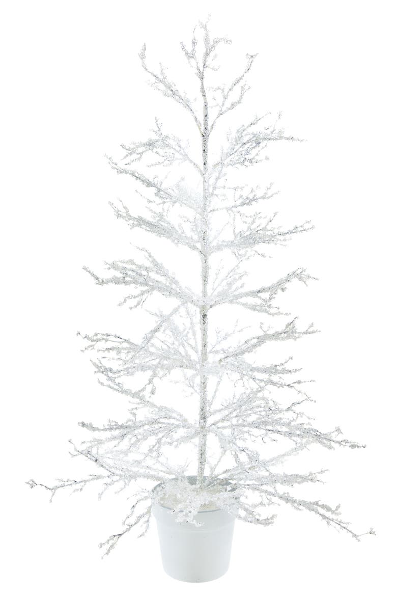 Frosted Potted Tree, Main, color, Green