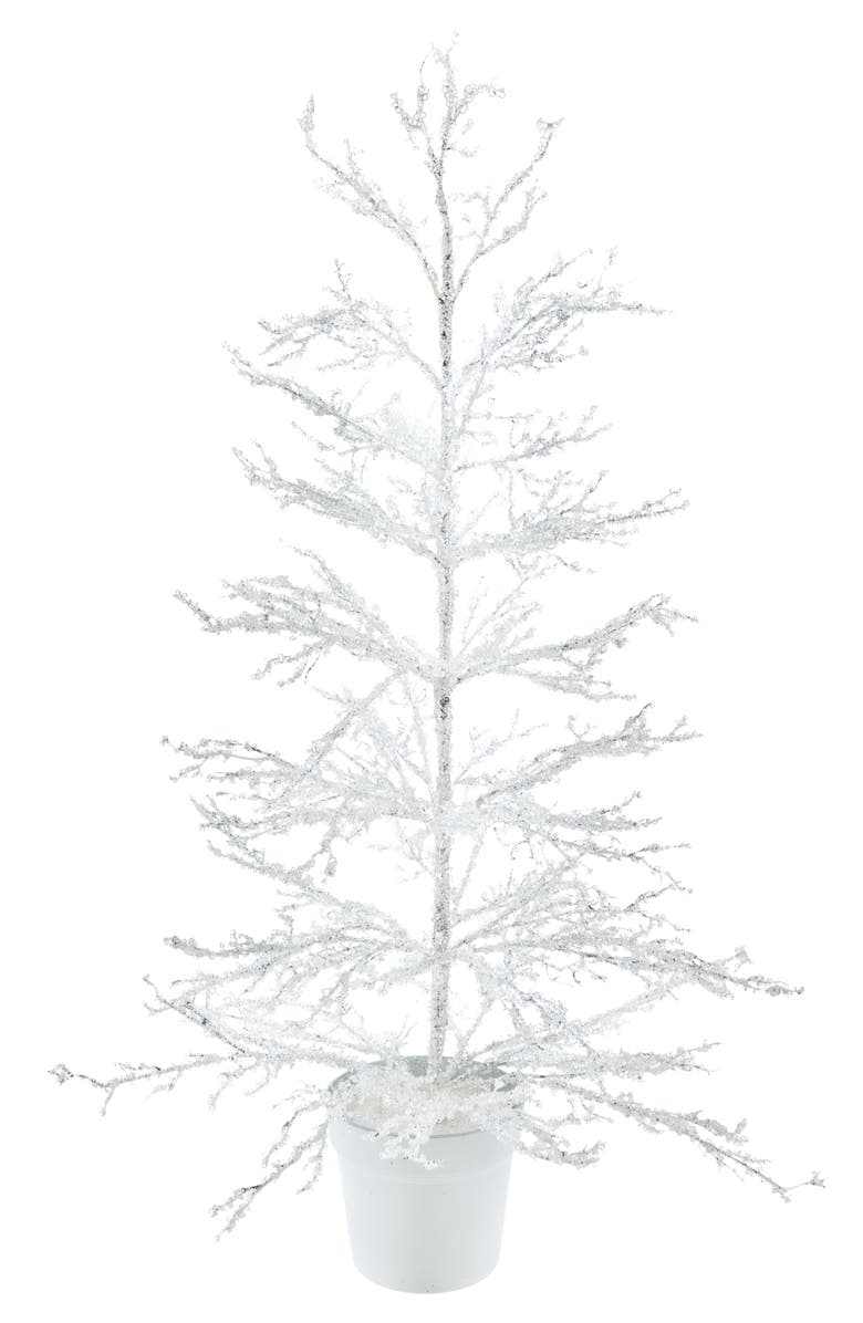 Mark Roberts Frosted Potted Tree, Main, color, Green