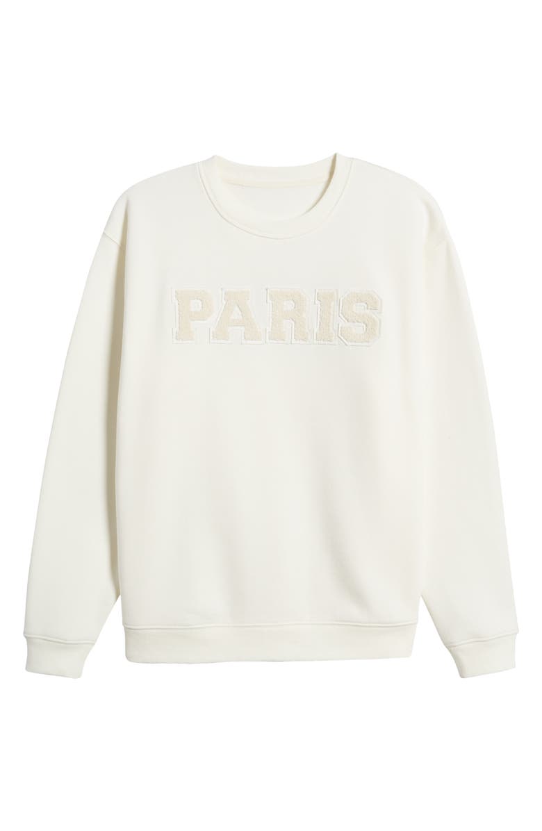 Vinyl Icons Paris Bouclé Patch Cotton Blend Sweatshirt, Alternate, color, 