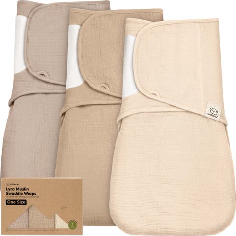 3-Pack Lyra Muslin Swaddle Wraps
