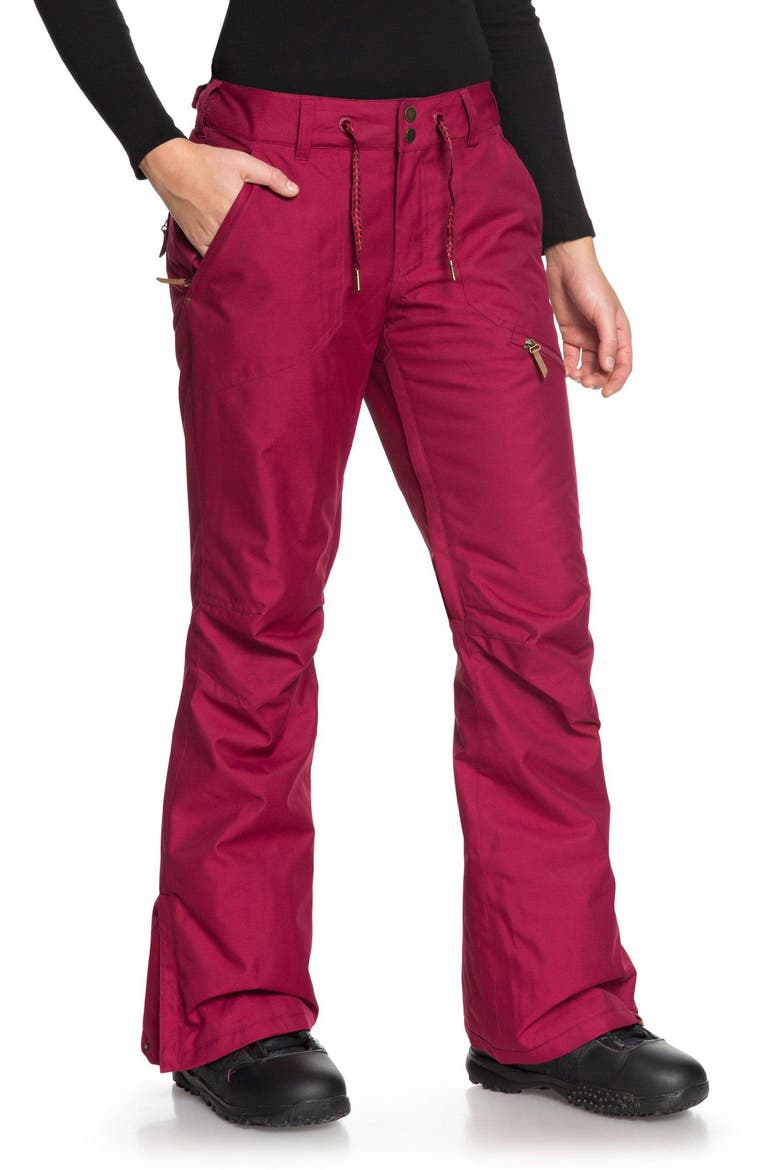 Nadia Snow Pants, Alternate, color, BEET RED