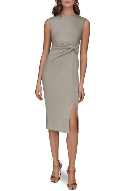 Twist Waist Sheath Dress