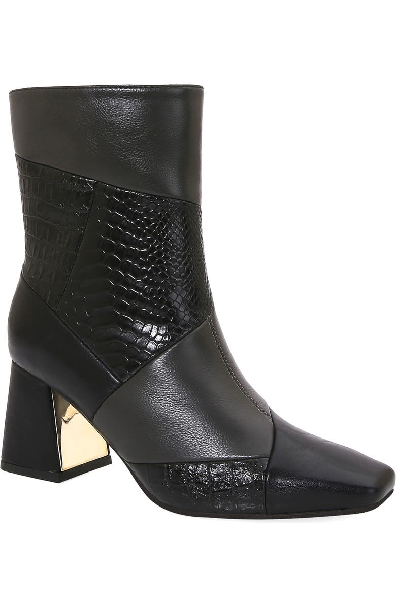 NINETY UNION Leah Block Heel Bootie, Main, color, Black Multi