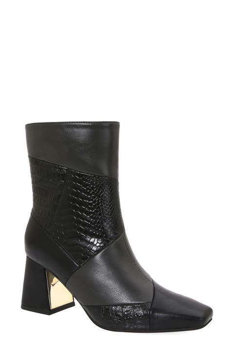 Leah Block Heel Bootie (Women)