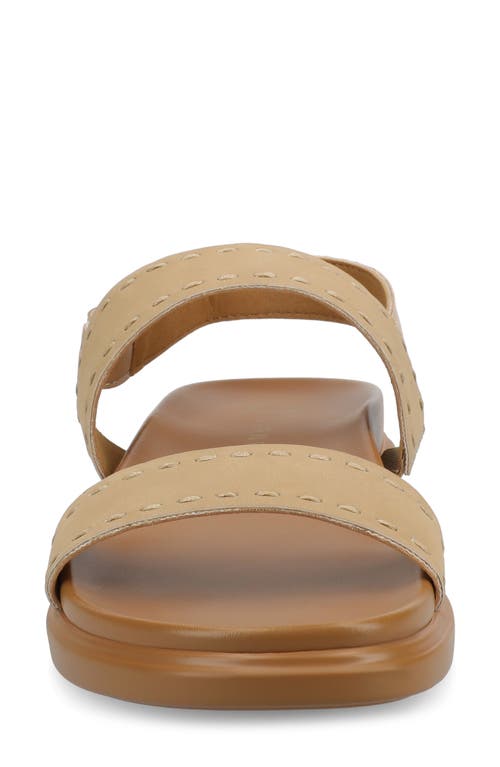Journee Collection Milie Platform Sandal In Sand