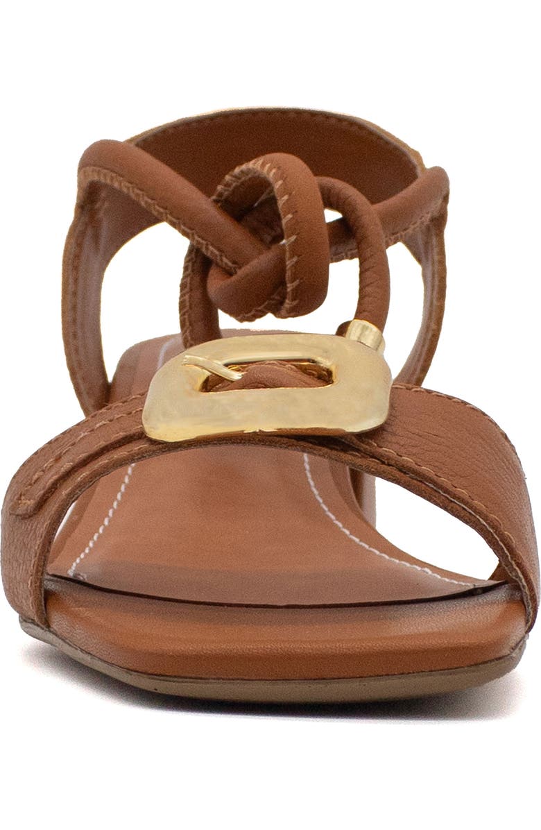 Bottero Ankle Tie Sandal, Alternate, color, Caramelo