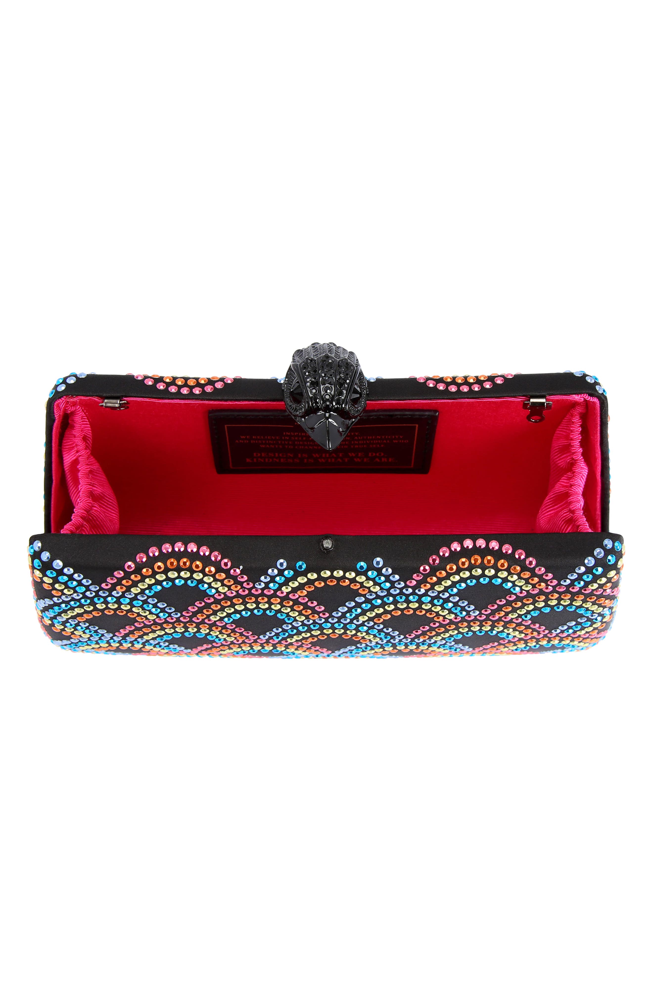 Kurt Geiger London Rainbow Crystal Clutch, Alternate, color, 