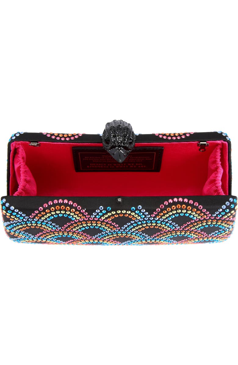 Kurt Geiger London Rainbow Crystal Clutch, Alternate, color,