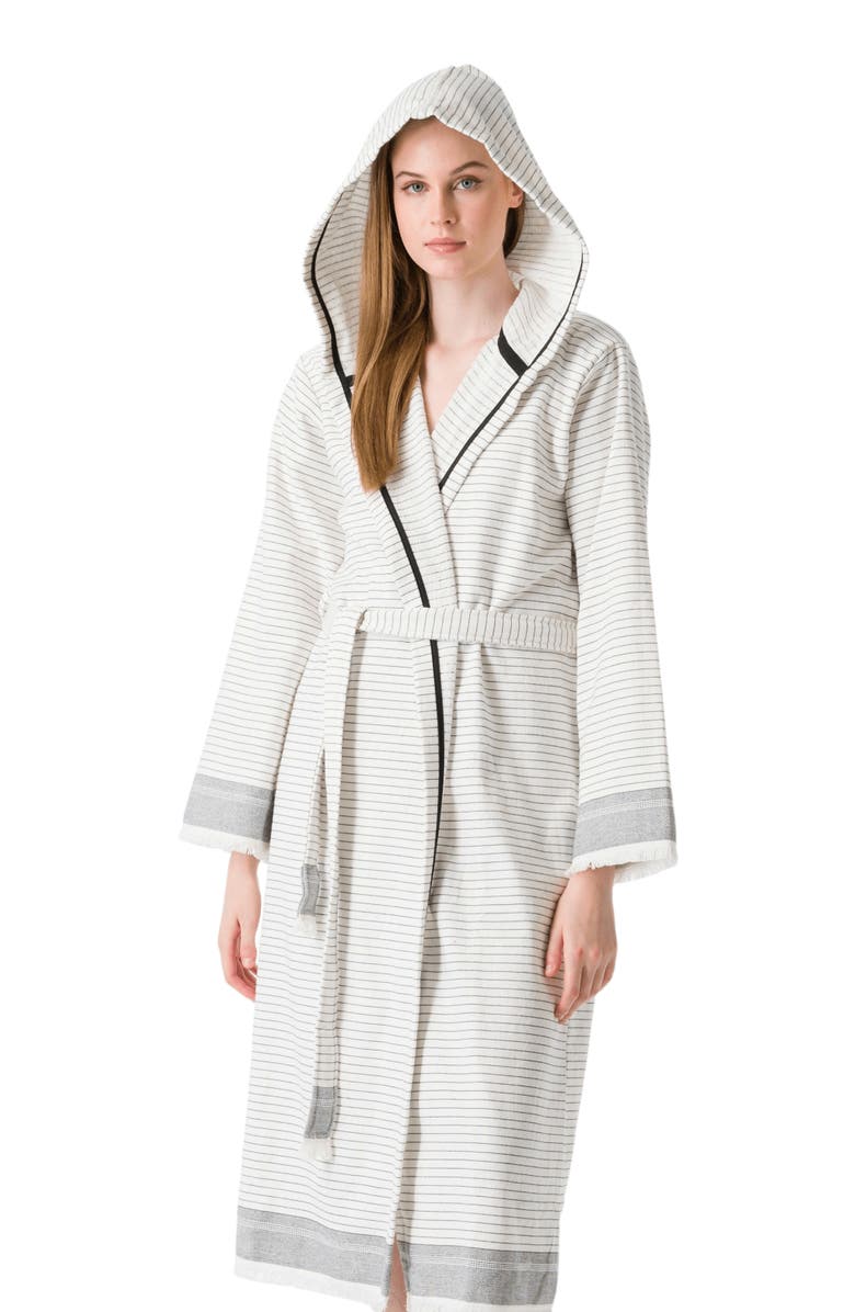 Olive & Linen Bliss Turkish Towel Robe, Alternate, color,