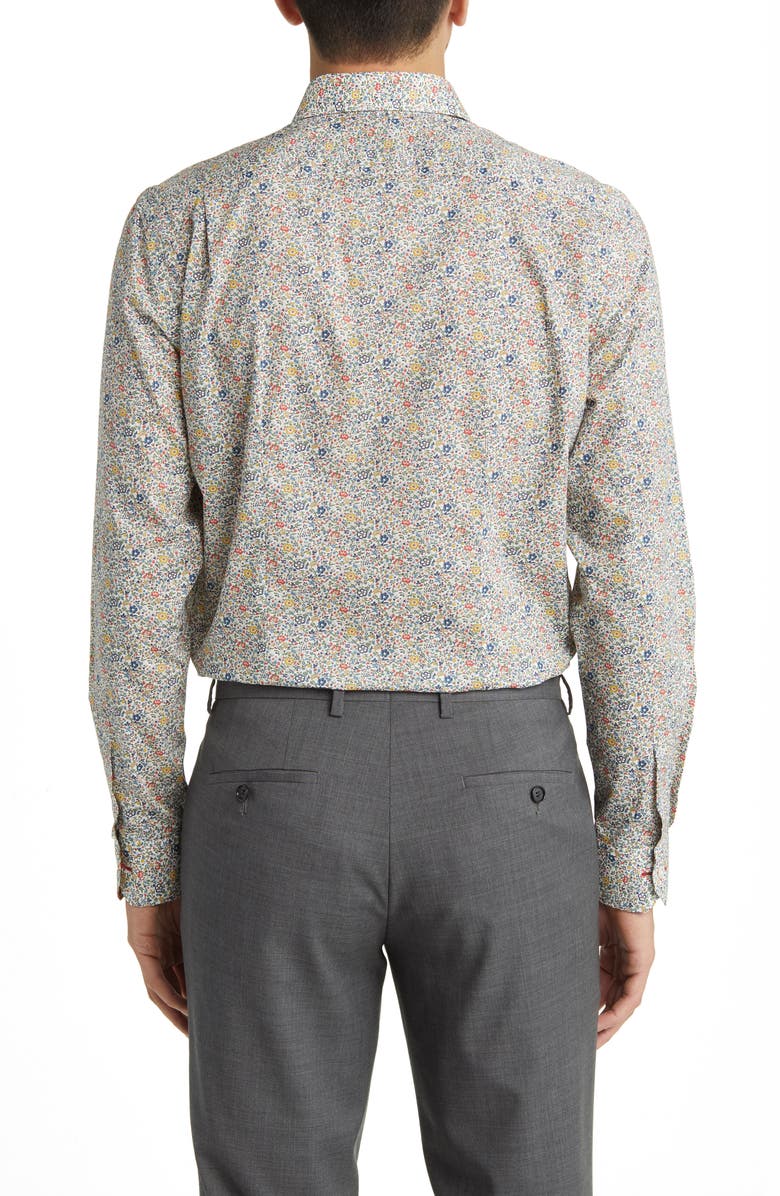 Paul Smith Tailored Fit Floral Cotton Dress Shirt, Alternate, color, 