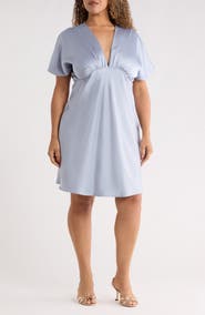 Renee C Deep V-Neck Cocktail Dress