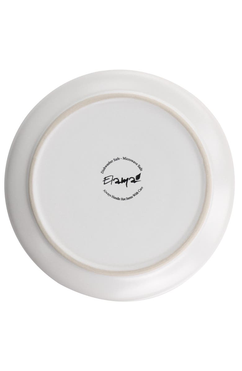 Elama Arthur 6 Piece Stoneware Salad Plate Set, Alternate, color, White