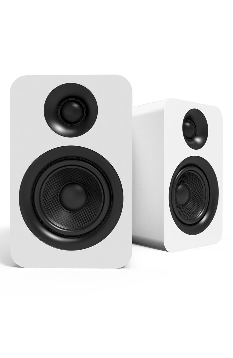 Kanto YUP4 Passive Bookshelf Speakers with 1" Silk Dome Tweeter & 4" Kevlar Woofer - Pair, Main, color, White