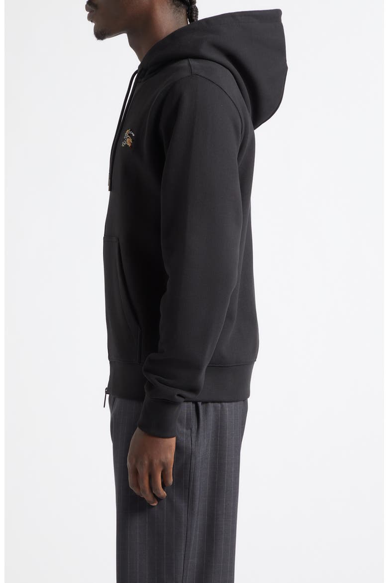 Scott Check EKD Stamp Cotton French Terry Hoodie, Alternate, color, BLACK