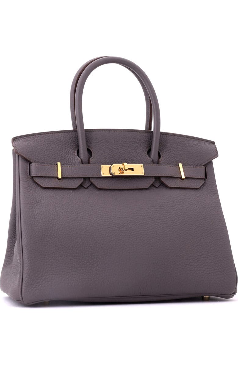 Pre-Owned Hermes Birkin Handbag Grey Togo with Gold Hardware 30, Alternate, color, Etain