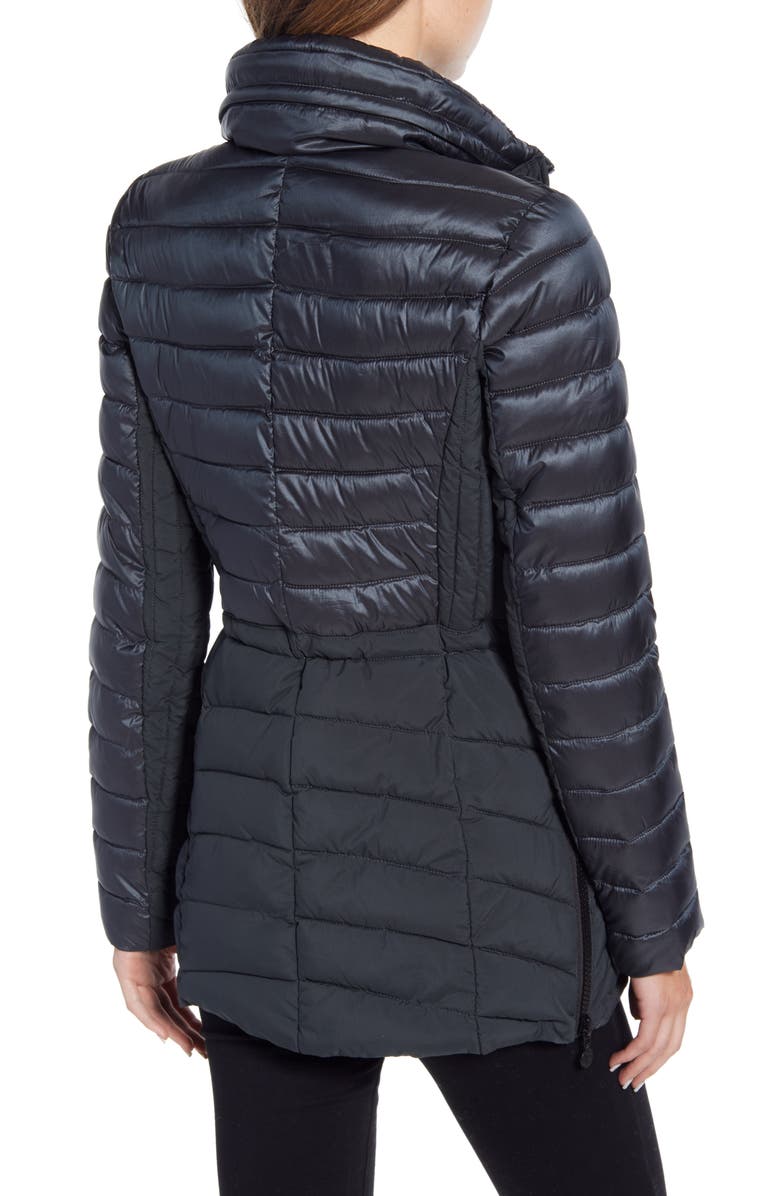 Bernardo Mixed Media Packable Puffer Jacket, Alternate, color,