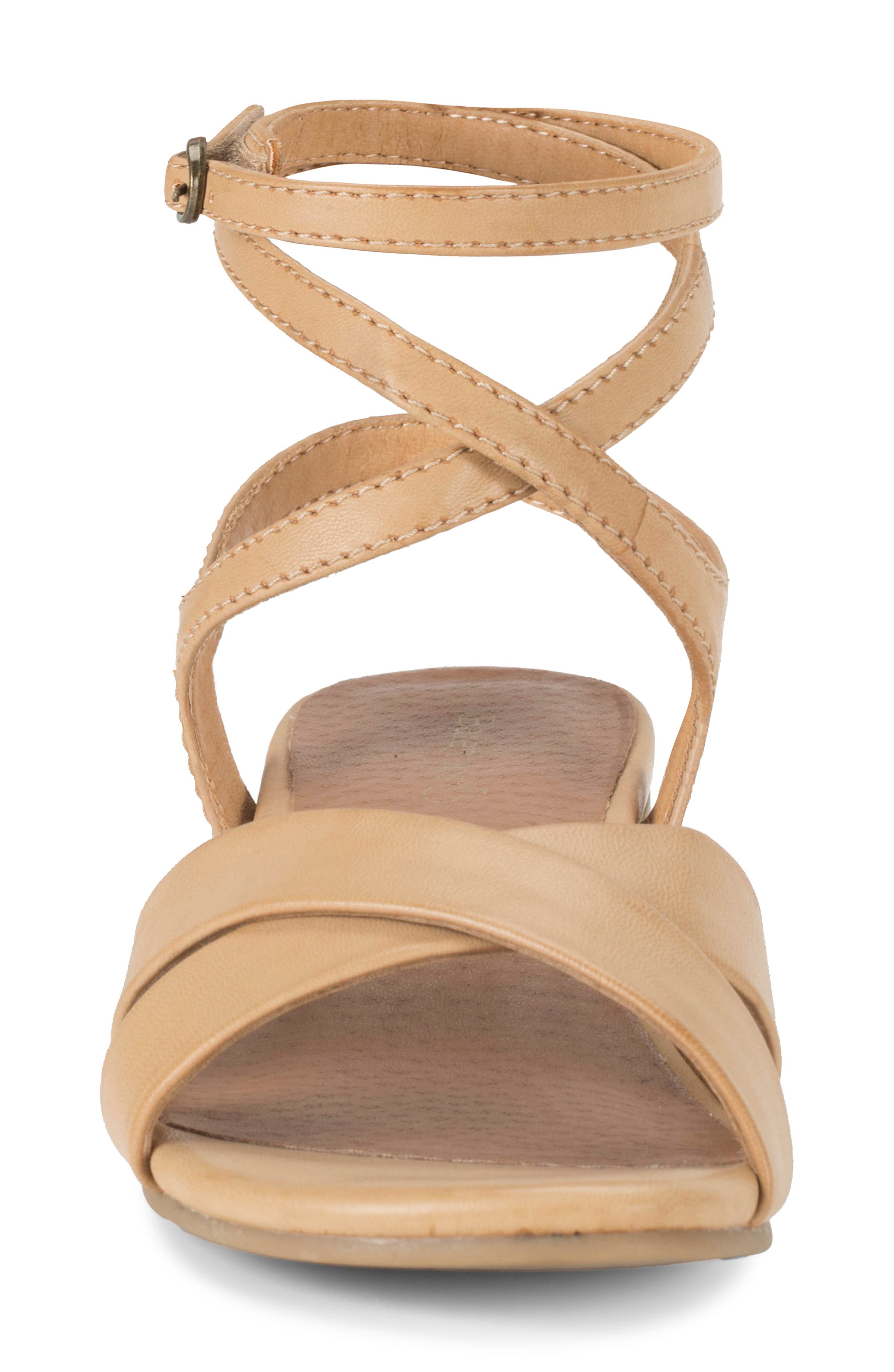 Valerie Ankle Strap Sandal, Alternate, color, NATURAL