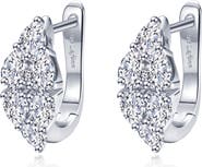 Lafonn Lab Grown Diamond Cluster Huggie Hoop Earrings