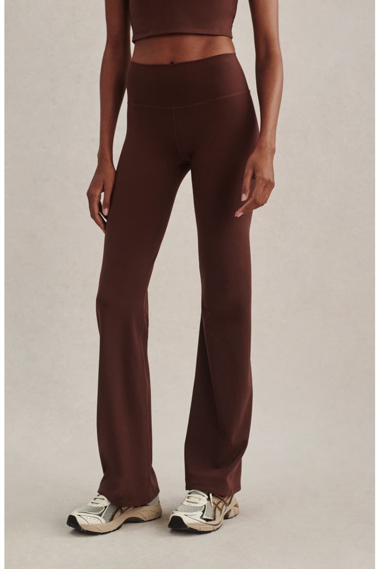Always High Waist Flare Leggings, Alternate, color, MAHOGANY