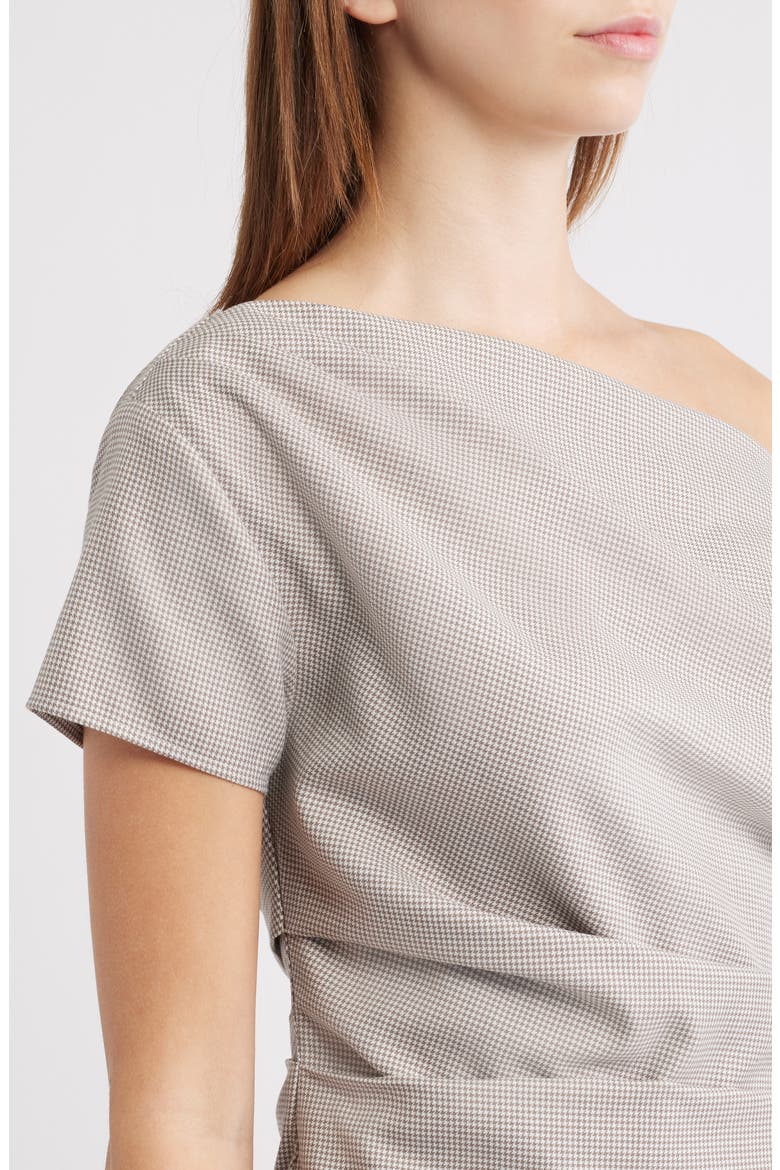 Draped Asymmetrical Wool Blend Top, Alternate, color, BEIGE