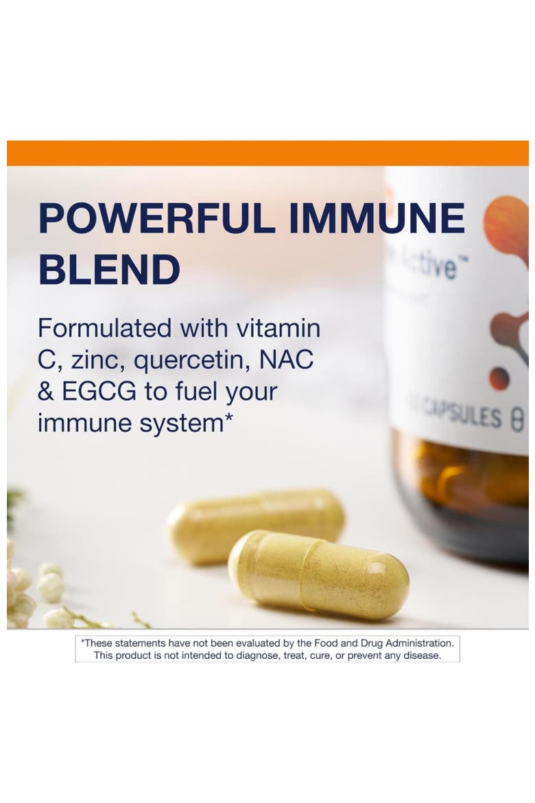 Immune Active Quercetin NAC Zinc EGCG Vitamin C Supplement 30 Servings, Alternate, color, None