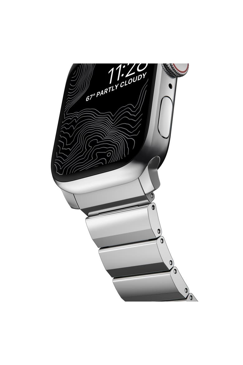 Stainless Steel 41mm Apple Watch® Watchband, Alternate, color, SILVER