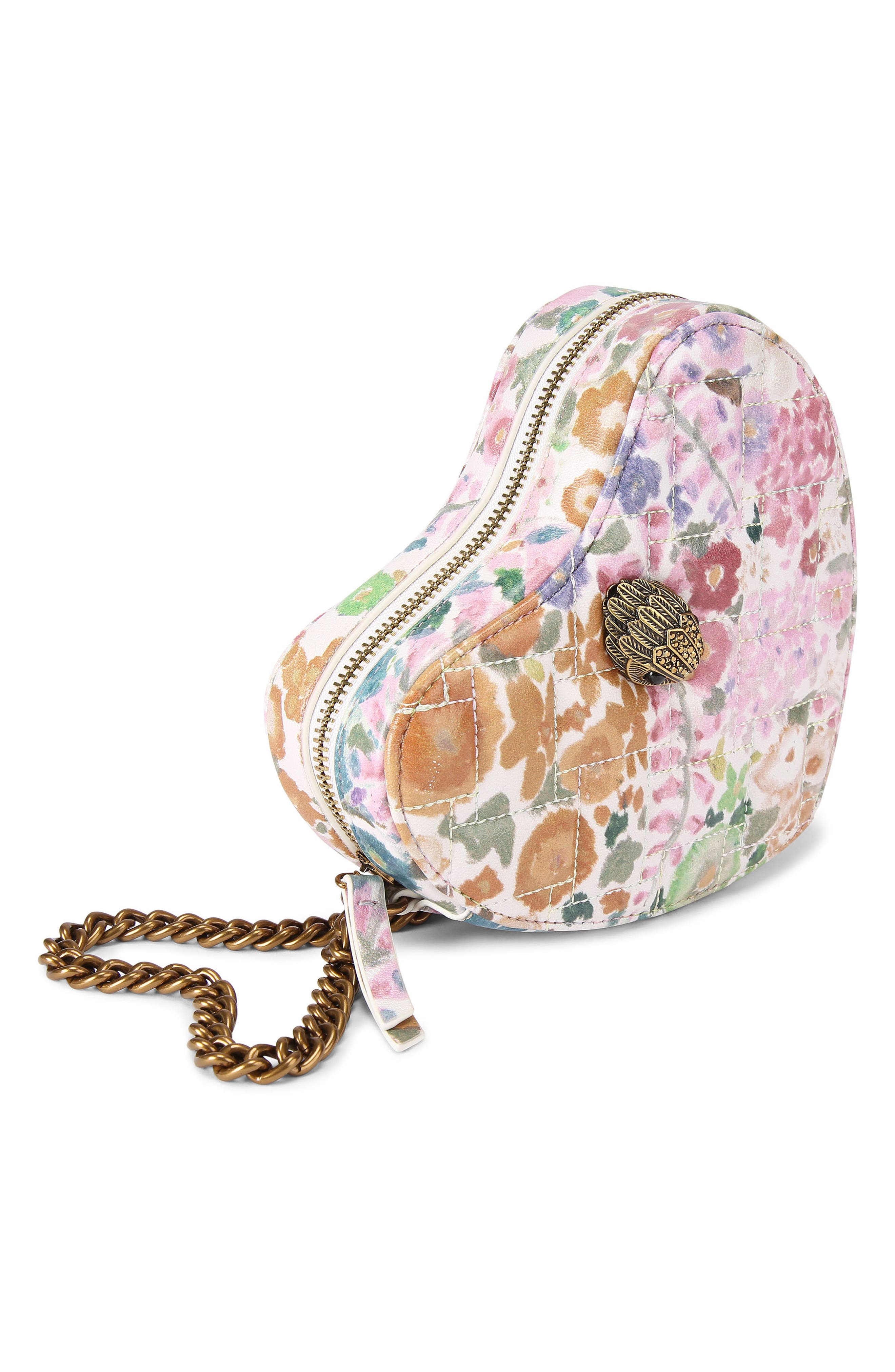 Kurt Geiger London Kensington Heart Crossbody Bag, Alternate, color, Floral Multi