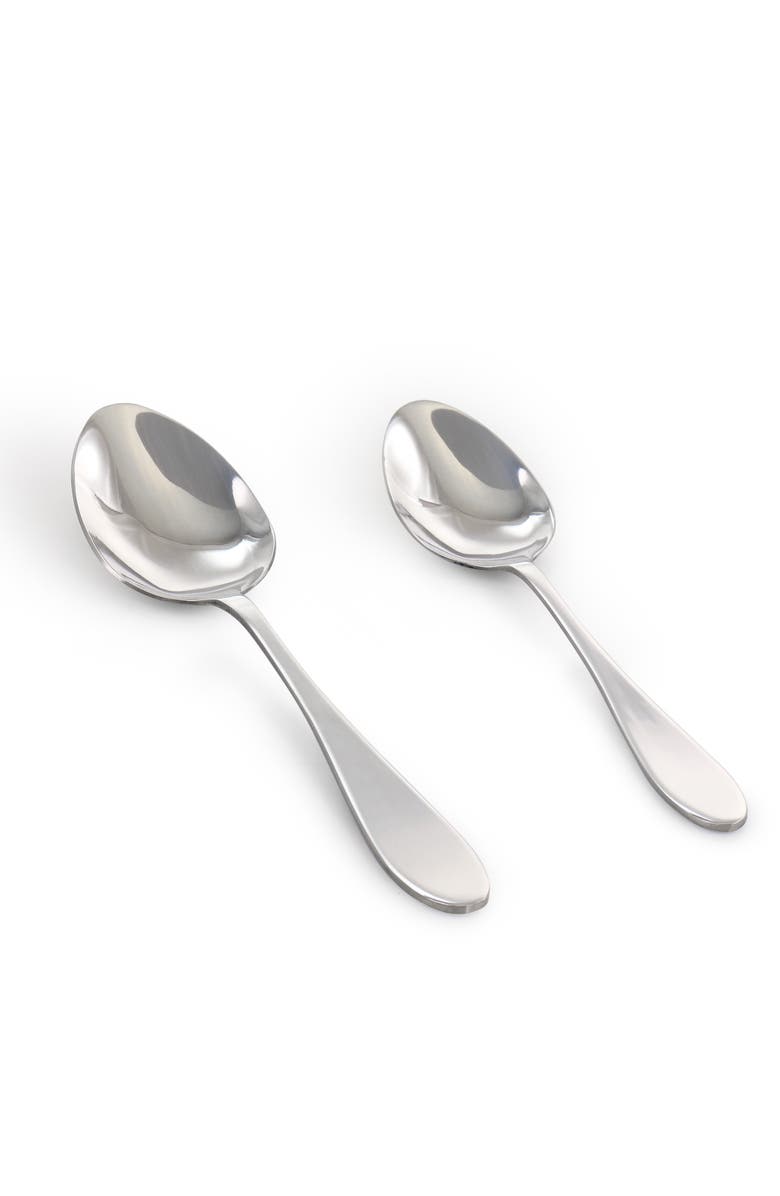 OSTER Silvermist 20 Piece Stainless Steel Flatware Set with Steak Knives, Alternate, color, Silver