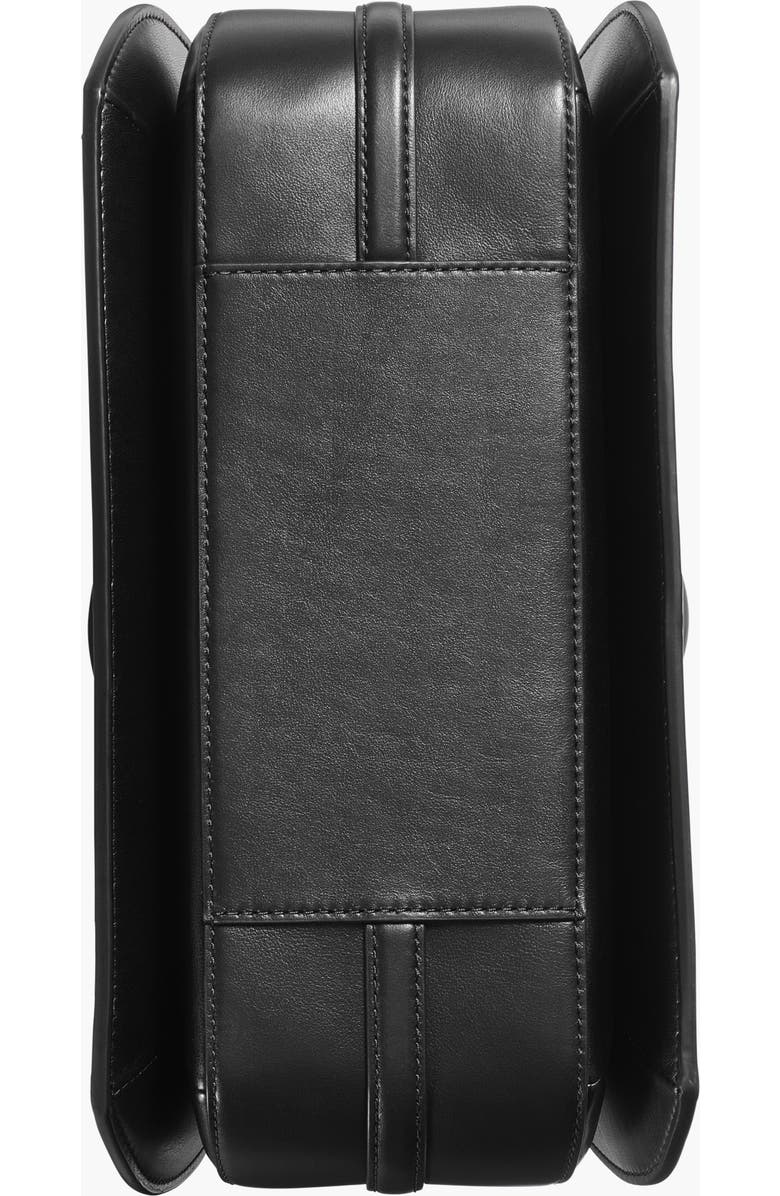 Donna Karan New York Bellerose Flap Satchel, Alternate, color, Black/Gold