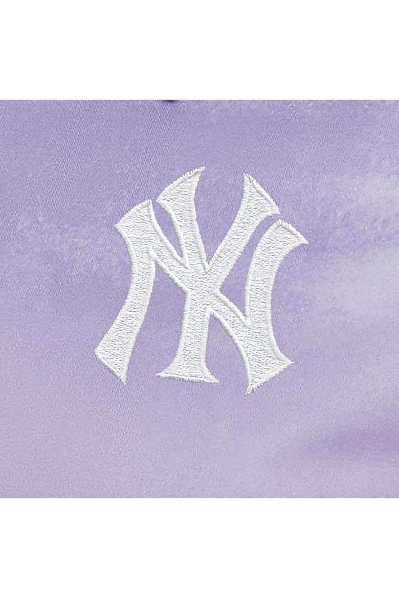 Women's Antigua  Purple New York Yankees Render Polo, Alternate, color, Heather Purple