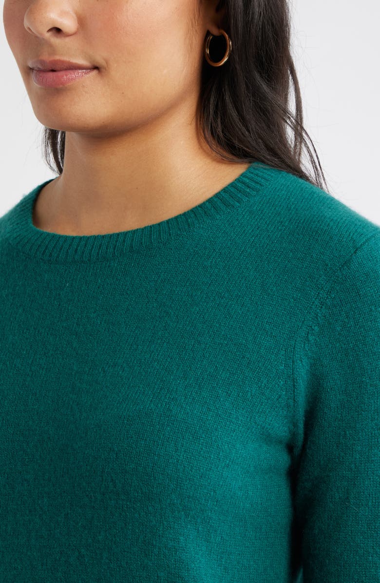 Caslon<sup>®</sup> Cashmere Crewneck Sweater, Alternate, color, Green Pinecone