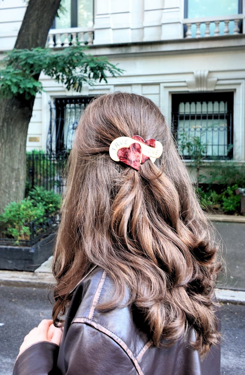 Solar Eclipse True Love Hearts Claw Clip, Alternate, color, 