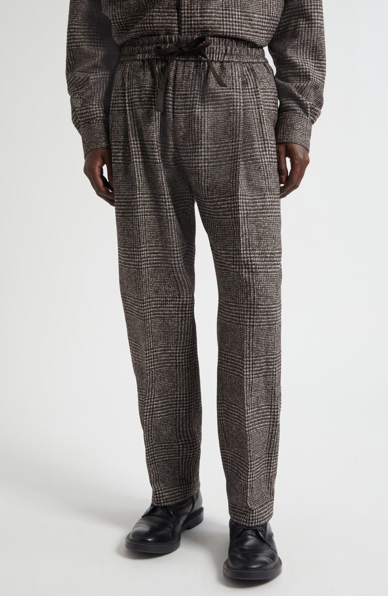 Dolce&Gabbana Glen Plaid Wool & Alpaca Blend Pants, Main, color, Quadri-Check-Tartan