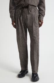 Dolce&Gabbana Glen Plaid Wool & Alpaca Blend Pants