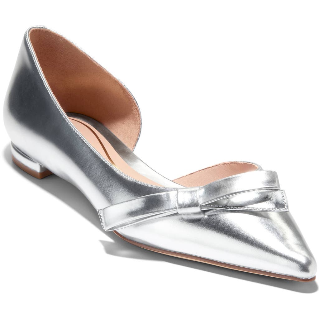 Cole Haan Noella Bow Satin Skimmer Flat