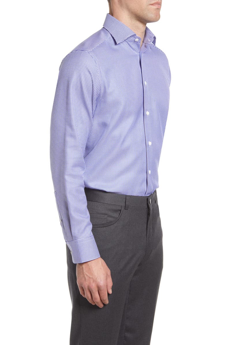 Jack Victor Greene Business Cotton Dress Shirt, Alternate, color, Blue / White