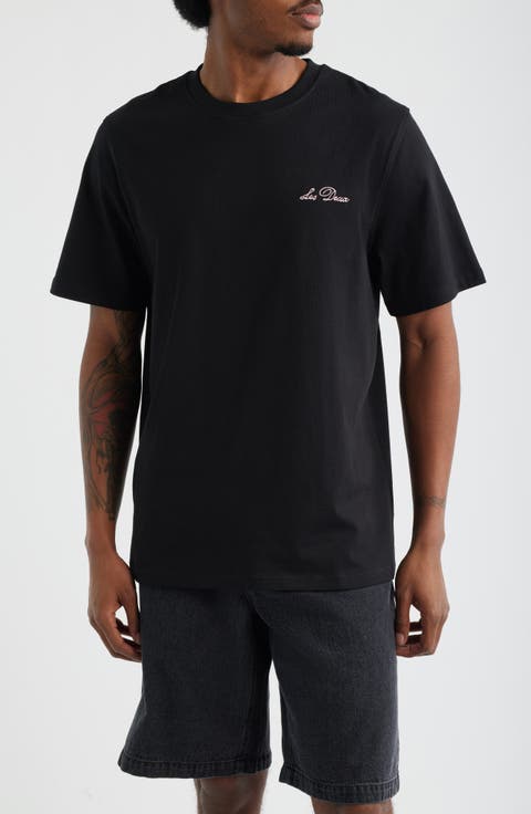 Wild Flower Embroidered Organic Cotton T-Shirt