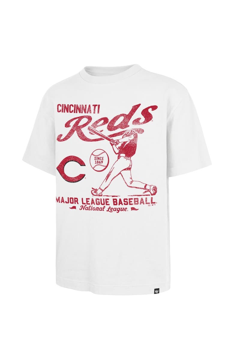 '47 Men's '47 White Cincinnati Reds Regional Batter Foundation T-Shirt, Alternate, color, White