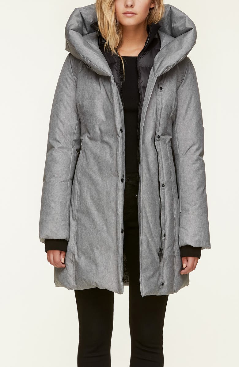 Soia & Kyo Slim Fit Brushed Down Jacket, Alternate, color, 