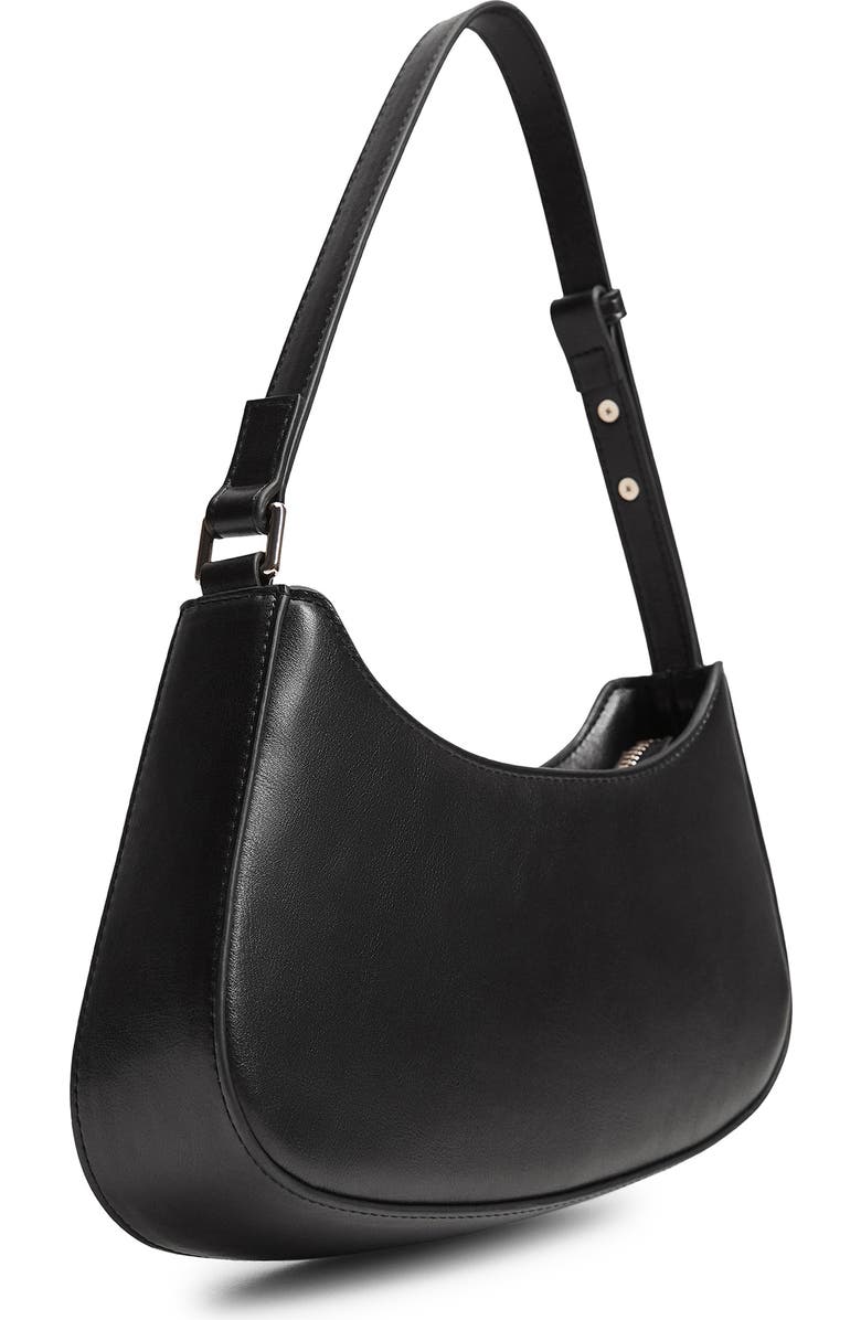 MANGO Baguette Faux Leather Bag, Alternate, color,